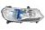 Фара передняя правая T600, галоген, синяя (4121020001B11) (артикул 44002)