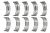 Вкладыши коренные 0,5 Tiggo 1.8 2.0, Vortex Tingo (481HBJ1005013BB) (артикул 39163)