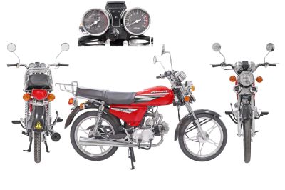 Мопед KT50 Alpha classic (Тюнинг) красный (артикул 51830)