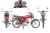 Мопед KT50 Alpha classic (Тюнинг) красный (артикул 51830)