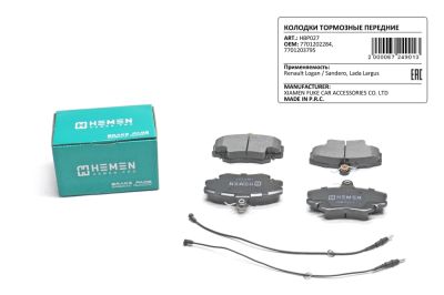 Колодки торм. перед. для Renault Logan, Sandero, Lada Largus (HBP027) (артикул 67249)