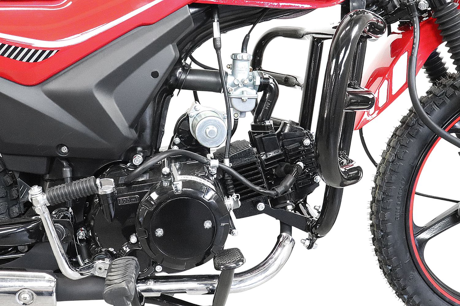 Мопед Alpha ANDES OFFROAD (Тюнинг) черный матовый (артикул 51854)