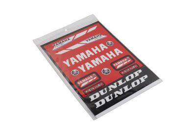 наклейки: yamaha, yamaha maxair, dunlop (22х33)