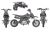 Питбайк RIZEE SSR70 BASIC 70cc (артикул 72411)