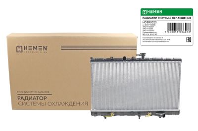Радиатор охлаждения двигателя паяный HEMEN KIA RIO 1.3/1.5 00-05 AT(HOSR020) (артикул 58206)