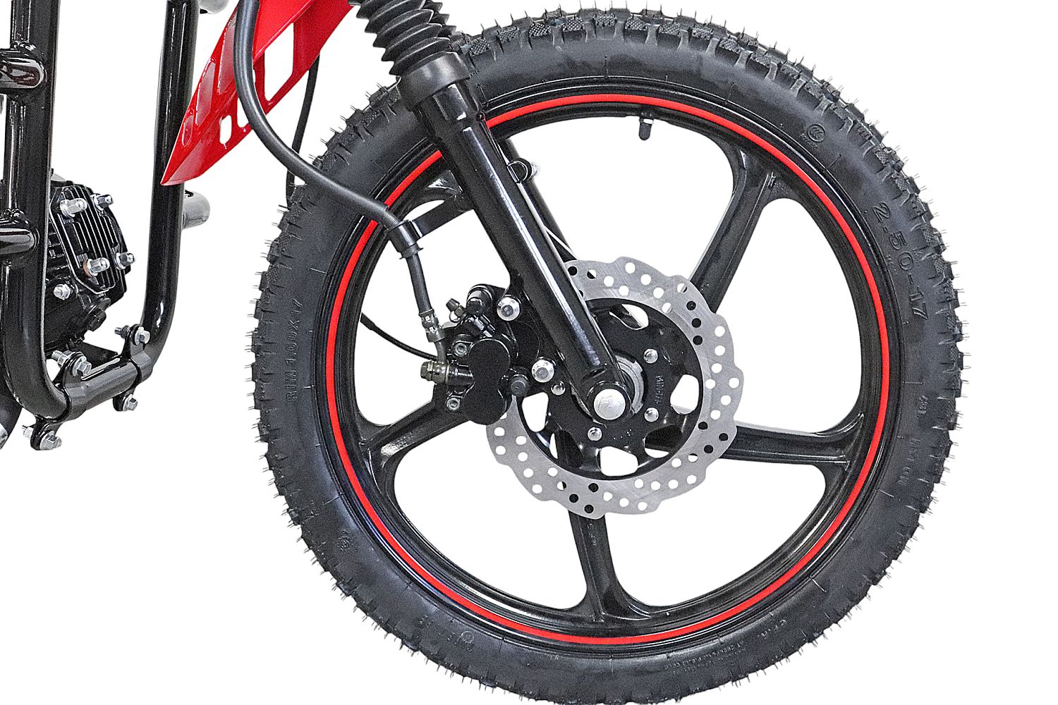 Мопед Alpha ANDES OFFROAD (Тюнинг) черный матовый (артикул 51854)