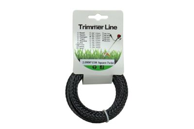 Леска триммерная (2,0*15м) TRIMMER LINE с картонной этикеткой (квадрат витой) (артикул 28996)