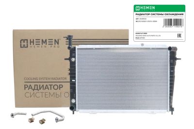 Радиатор охлаждения двигателя паяный HEMEN Hyundai Tucson, Kia Sportage 2.0i AT (HOSR036) (артикул 67149)