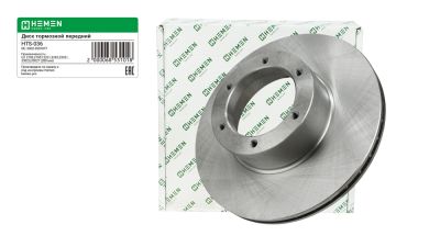 Диск тормозной передний для ГАЗель 2705,3302, СТАР.ОБР.,под диам. ступицы 100 мм (HTS036) (артикул 68531)