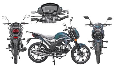 Мопед Alpha SA Max LUX (Форсир.) МОРСКАЯ ВОЛНА (артикул 73212)