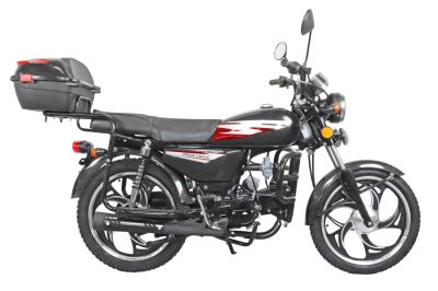 Мопед KT50 Alpha classic ЛЮКС (Форсир.) чёрный глянцевый (артикул 38535)
