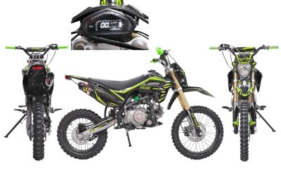 питбайк rizee  125 14/12 k3 classic+ black/green