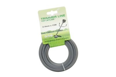 Леска триммерная (2,4*15м) TRIMMER LINE с картонной этикеткой (квадрат) (артикул 67880)