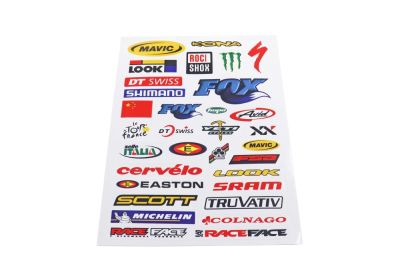 Наклейки: Maviic, Look, Shiimano, Sram, Michelin и др. MV22A4C035 (32 элемента)(21х30) (артикул 62287)