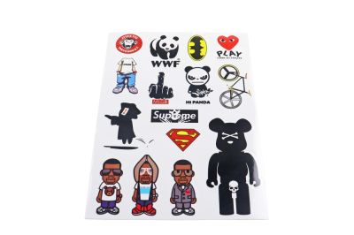 Наклейки: WWF, MLGB. Hi Panda, Supreme и др.  MV22A4C054 (15 элементов)(21х30) (артикул 62290)