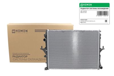 Радиатор охлаждения двигателя паяный HEMEN Volkswagen Touareg I 03-07, Porsche Cayenne 02-10 MT (HOSR039) (артикул 67152)