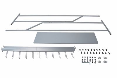 Стенд для щеток напольный 1350 x 700 x 190, 22 крючка HEMEN (HSN16) (артикул 57153)